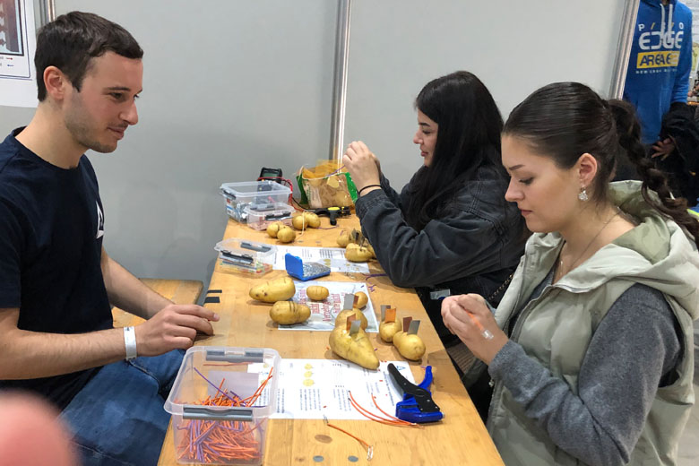 FSOK bei den Science Days – Bau einer Kartoffelbatterie
