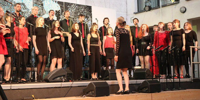 Das Vokalensemble "Pop-Up"