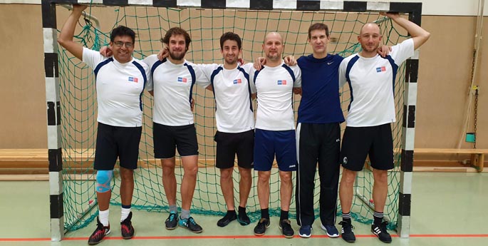 Angell-Lehrer-Team beim Fußballturnier