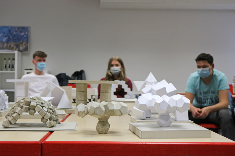 Betonprojekt Klasse 11 am Technischen Gymnasium