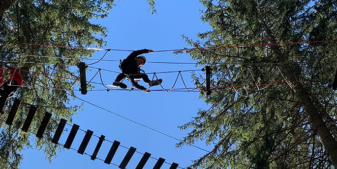 Berufskolleg im Kletterwald in Titisee