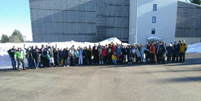 Gruppenfoto auf dem Feldberg