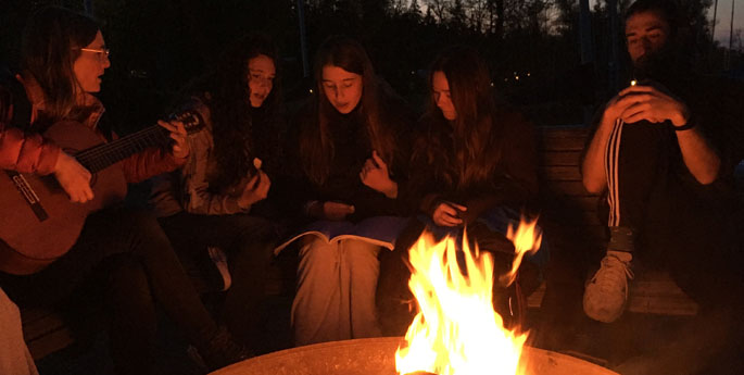 Lagerfeuer bei der Segelwoche