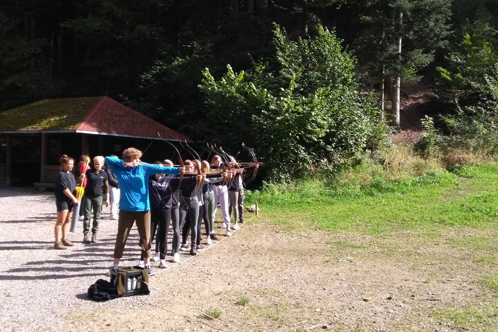 Outdoor-Teamtraining Klasse 11